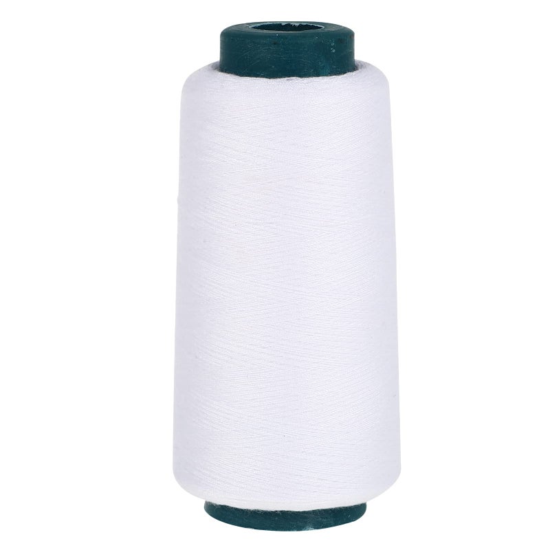 ROSENICE Cotton Sewing Thread Spool Quilting Threads for Sewing Machine 3000 Yards White - Image 1
